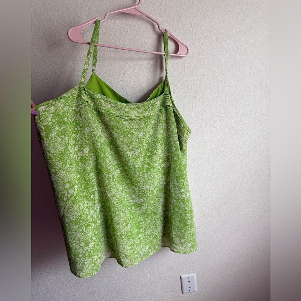 Torrid Floral Greenery Square Neck Chiffon Cami - Picture 4 of 9